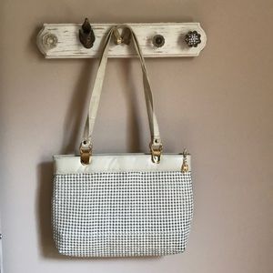❤️ Vintage Ivory Chainmail Satchel